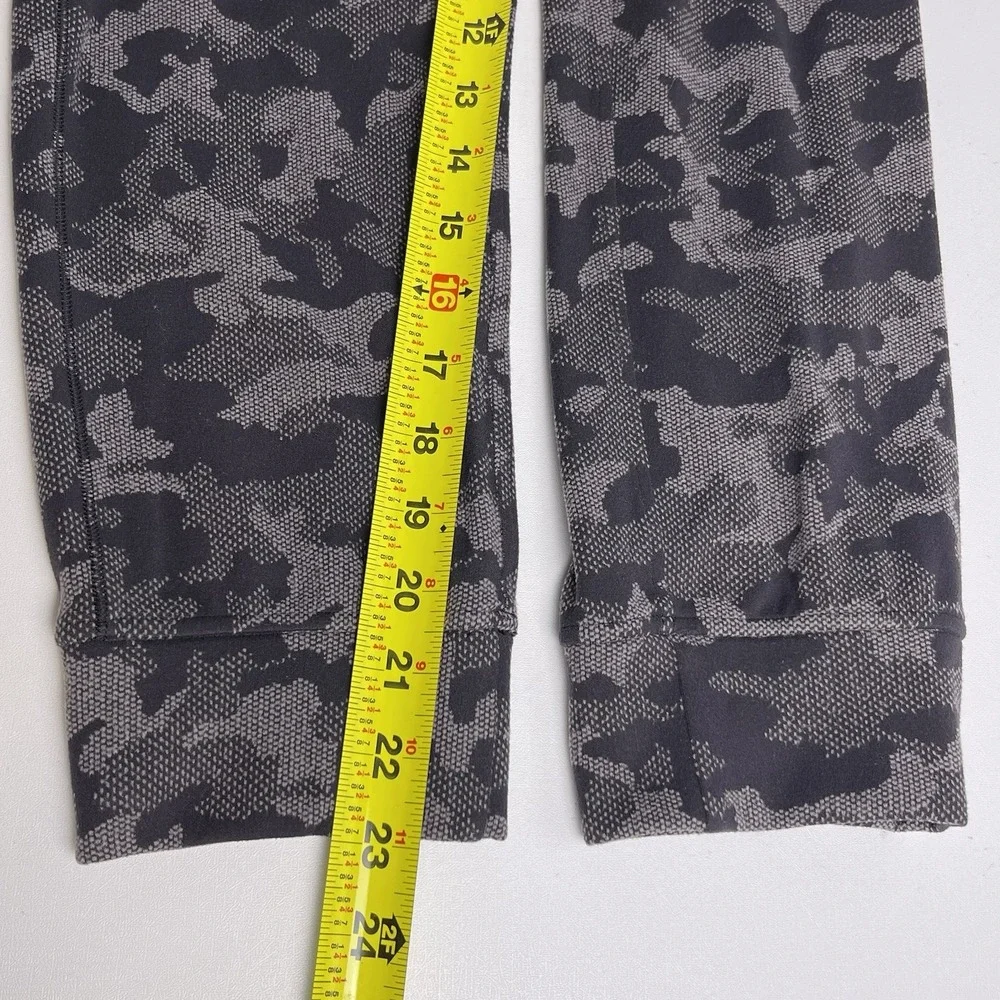 Lululemon‎ Women's 4 Ready To Rulu Joggers Black Gray Camo Drawstring